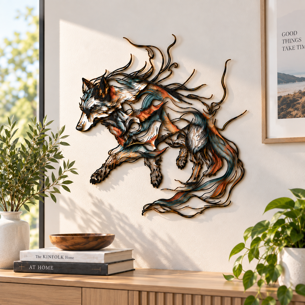 Wolf Metal Wall Art