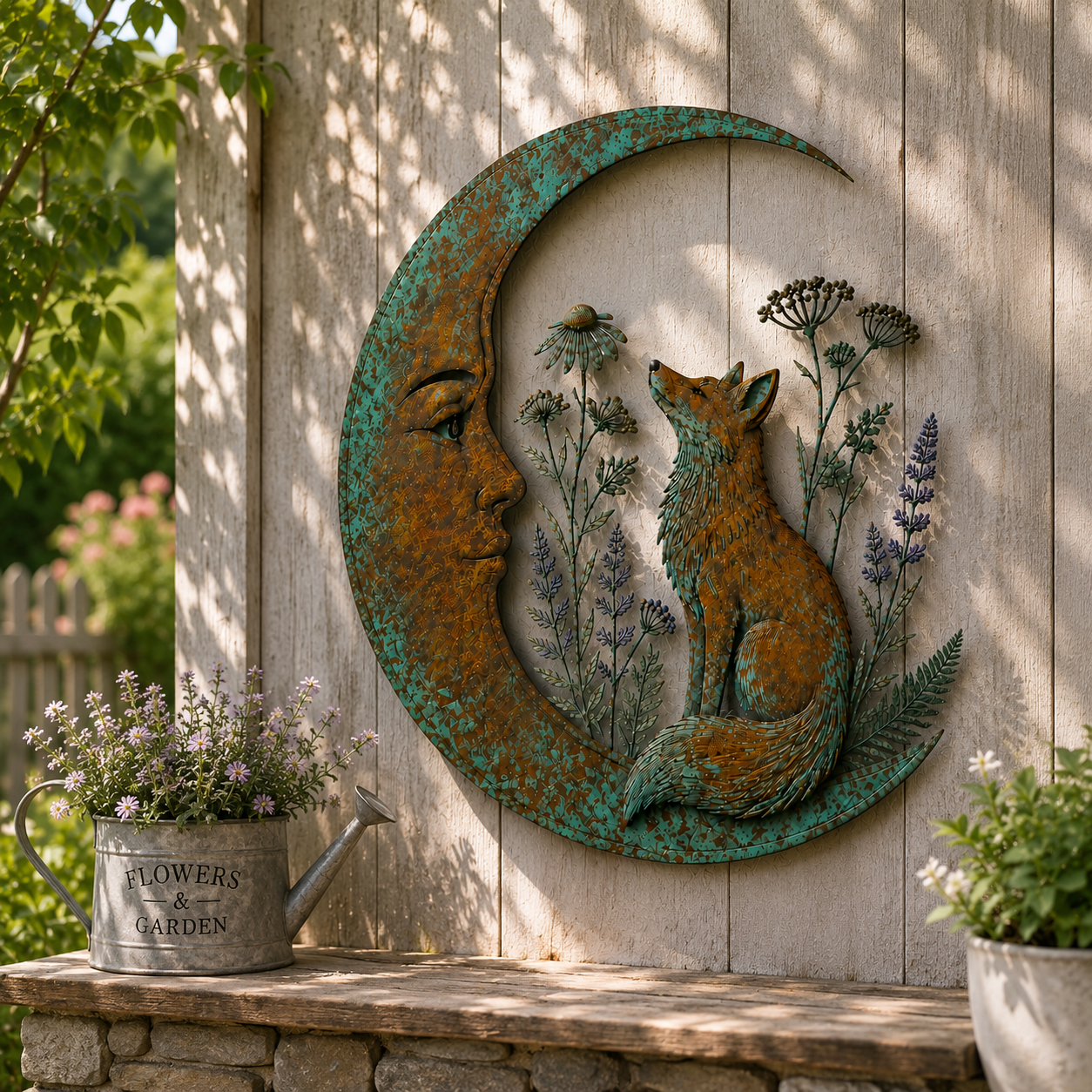 Moon Fox Wall Decor