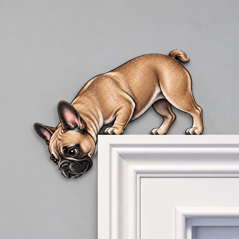 Wooden French Bulldog Door Topper