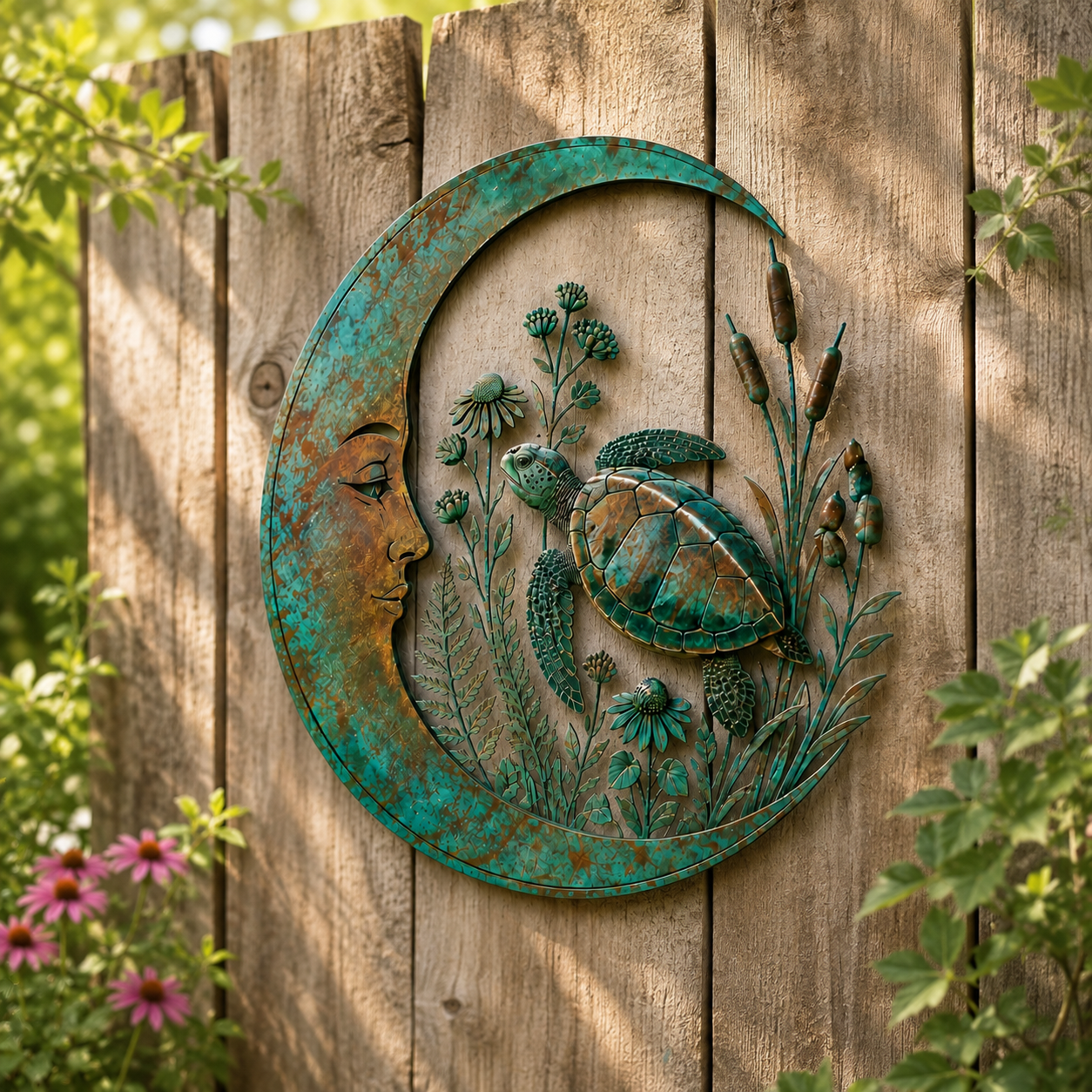 Moon Turtle Wall Decor
