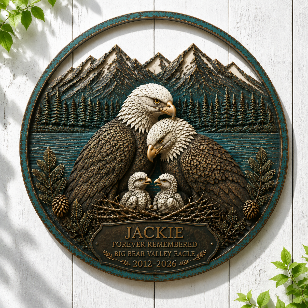 Jackie Bald Eagle Memorial Wall Art