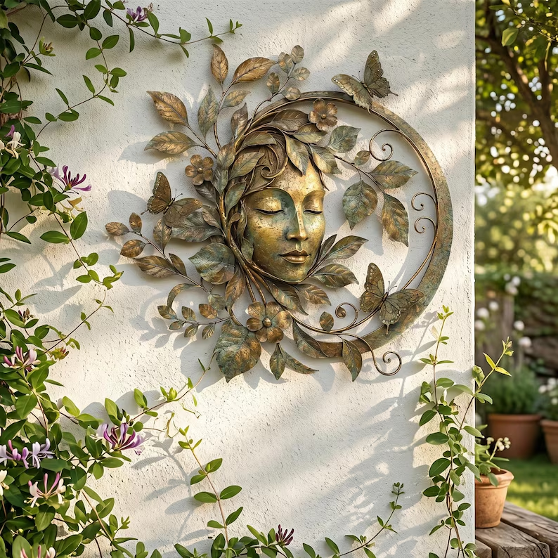 Green Forest Goddess Wall Decor