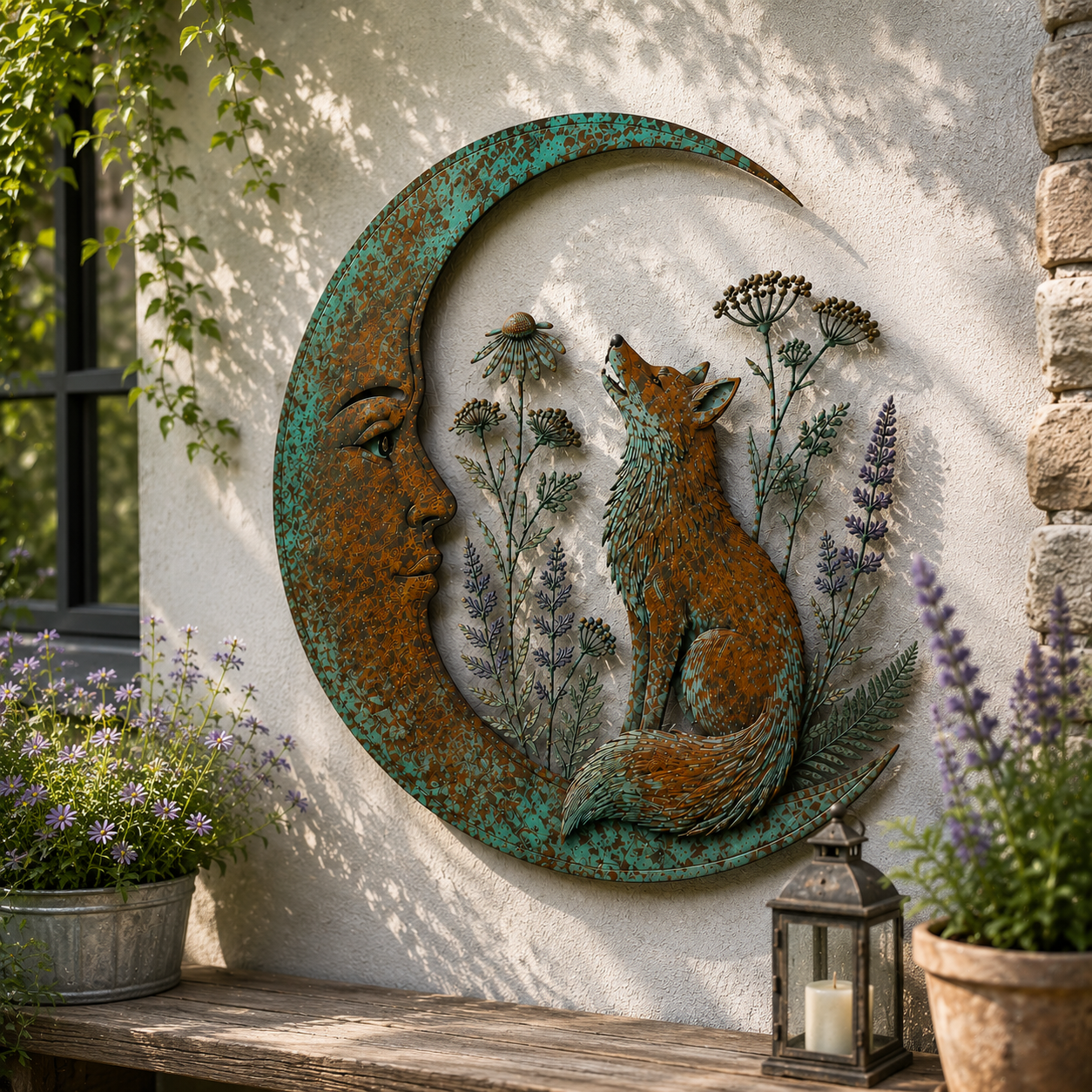 Moon Fox Wall Decor