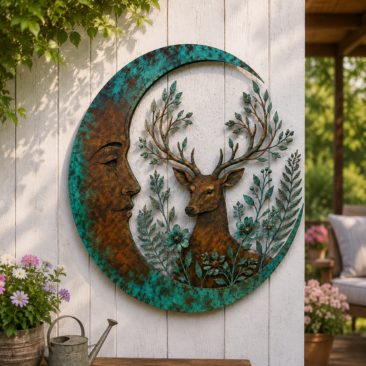 Moon Deer Wall Decor