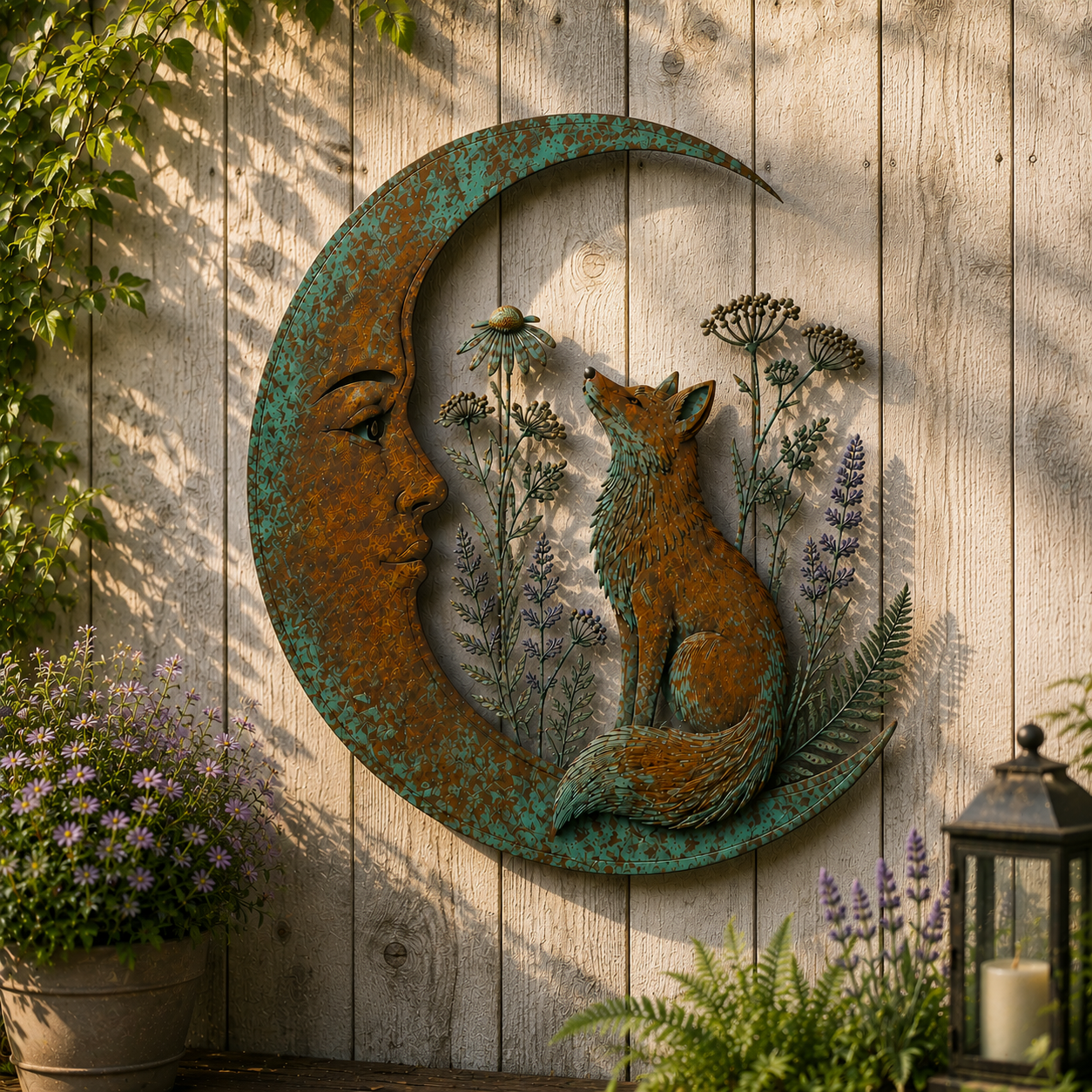 Moon Fox Wall Decor