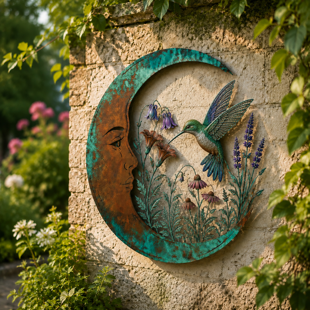 Crescent Moon Butterfly Wall Decor