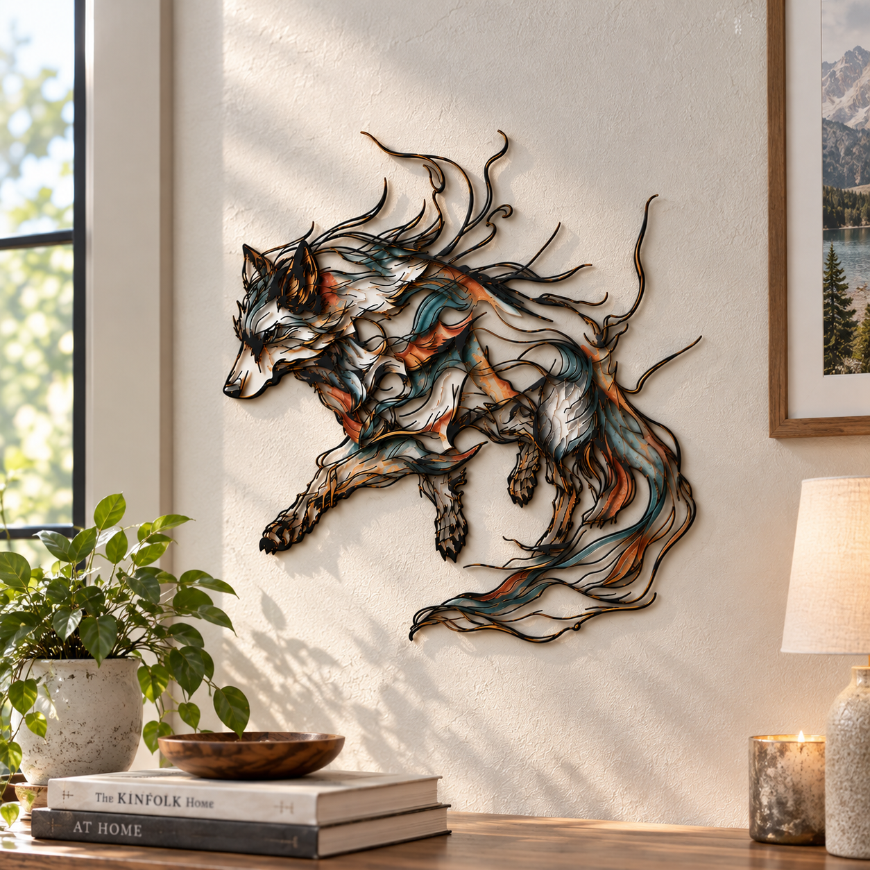 Wolf Metal Wall Art