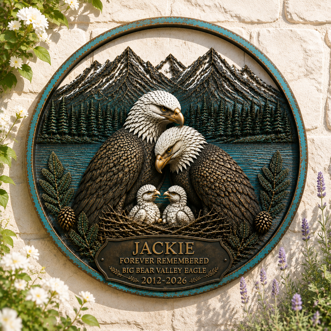 Jackie Bald Eagle Memorial Wall Art