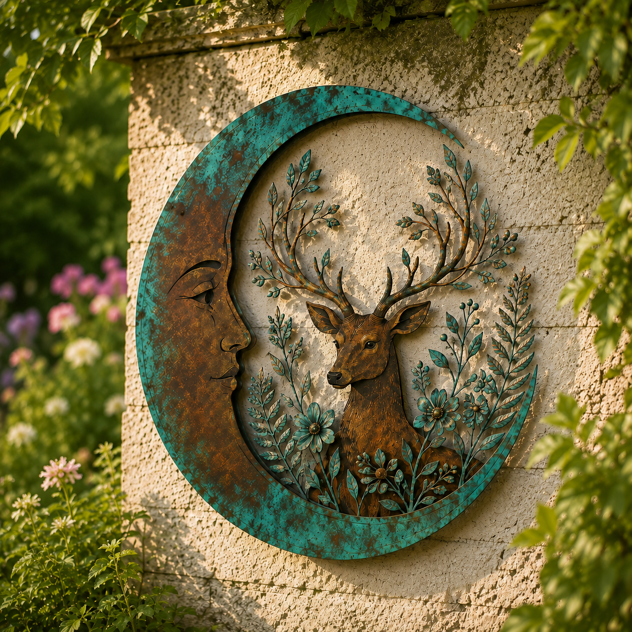 Moon Deer Wall Decor