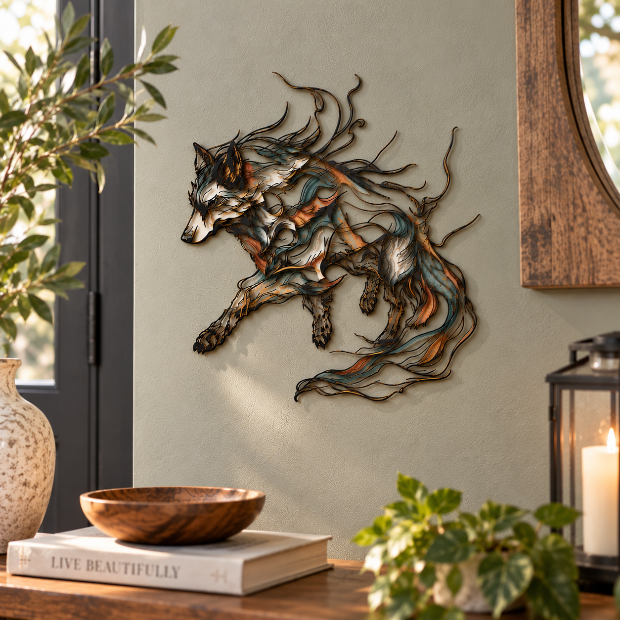 Wolf Metal Wall Art