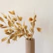 Natural Straw Woven Bell Bouquet, Rustic Home Anniversary Decoration