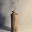 Highly Decorative Wooden Dried Flower Vase, Minimalist Home Display