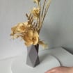 Natural straw woven wildflower bouquet, handmade, home decoration.