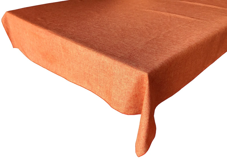 Imitation Linen Solid Color Tablecloth, Suitable for Family Picnics