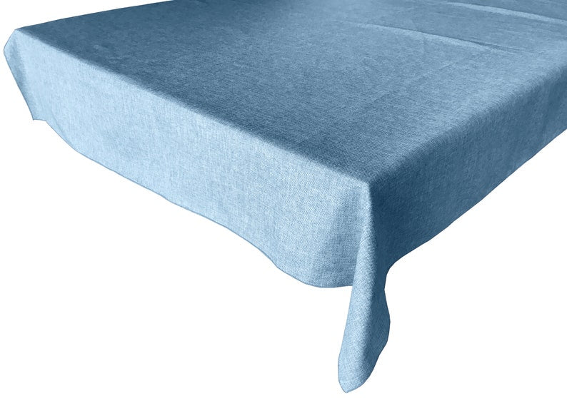 Imitation Linen Solid Color Tablecloth, Suitable for Family Picnics