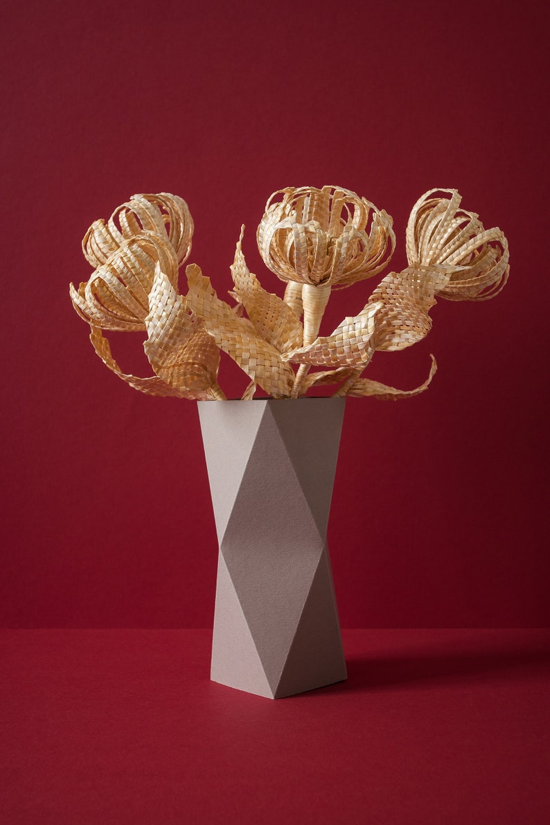 Natural straw woven bouquet, handmade Artificial Floral Home Decor