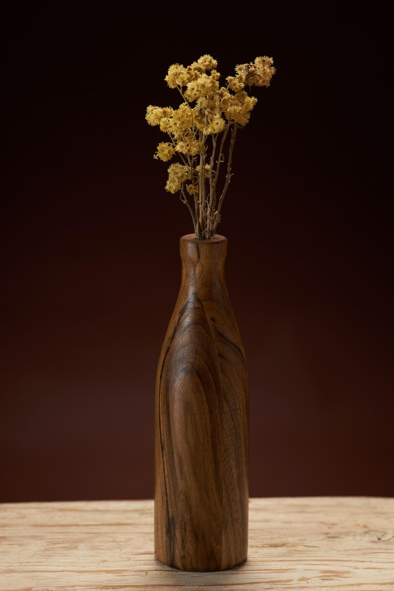 Hand-made wooden vase set, country style home decor