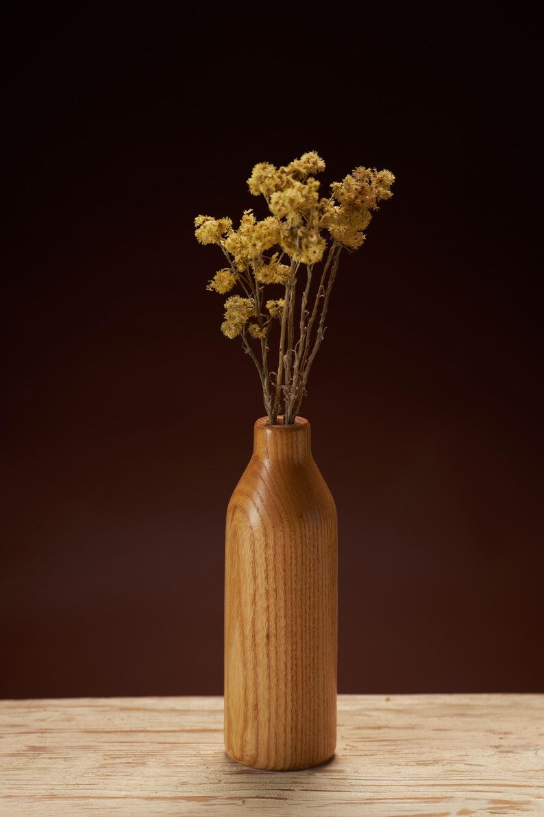 Hand-made wooden vase set, country style home decor