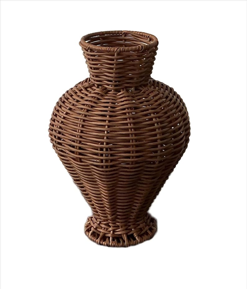 Rattan indoor vase, bohemian style living room home decoration