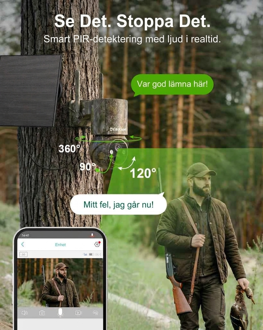 4G LTE mobilansluten spårkamera