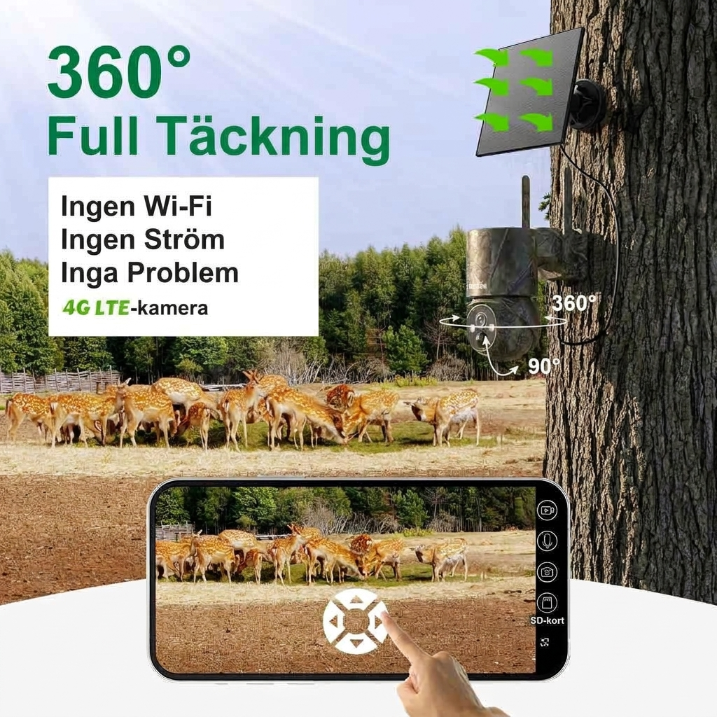 4G LTE mobilansluten spårkamera