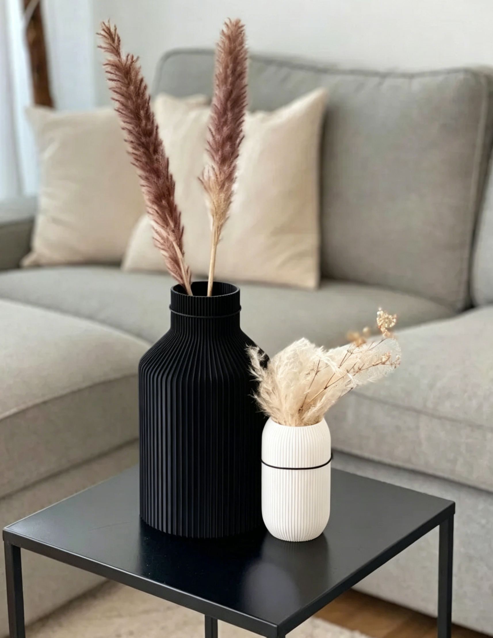 3D Printed Vase, Modern Sustainable Dried Flower Home Decor