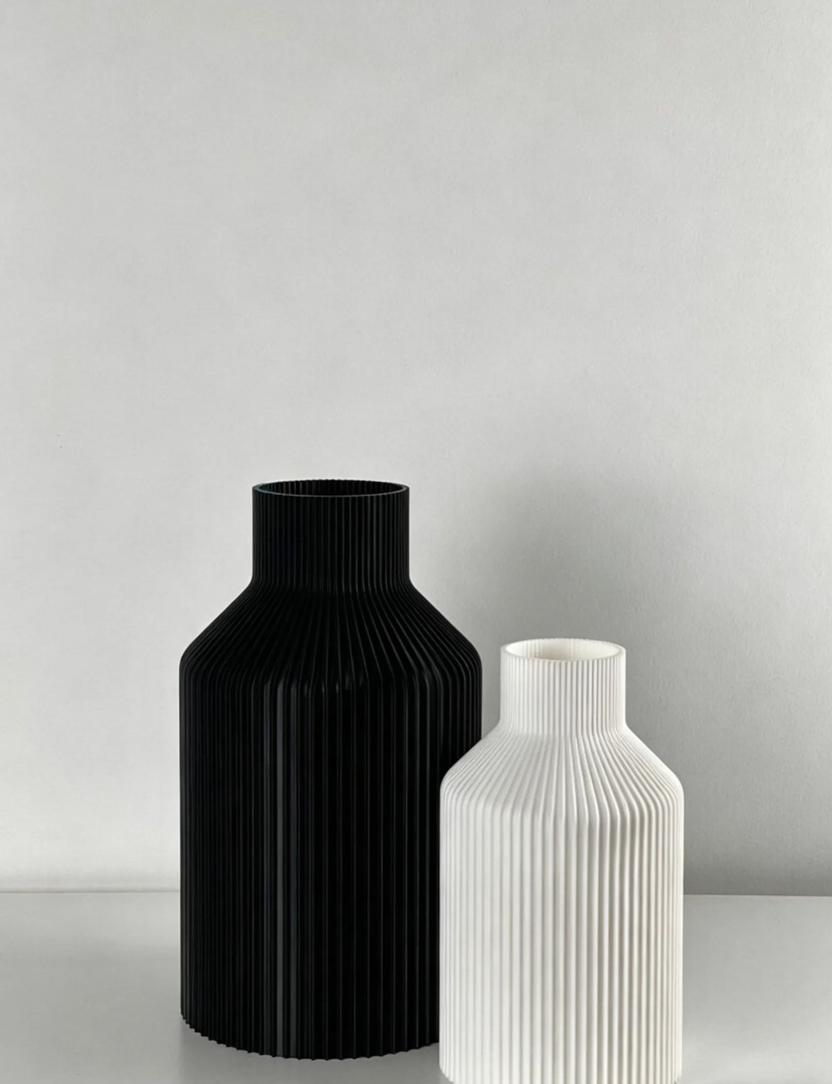 3D Printed Vase, Modern Sustainable Dried Flower Home Decor