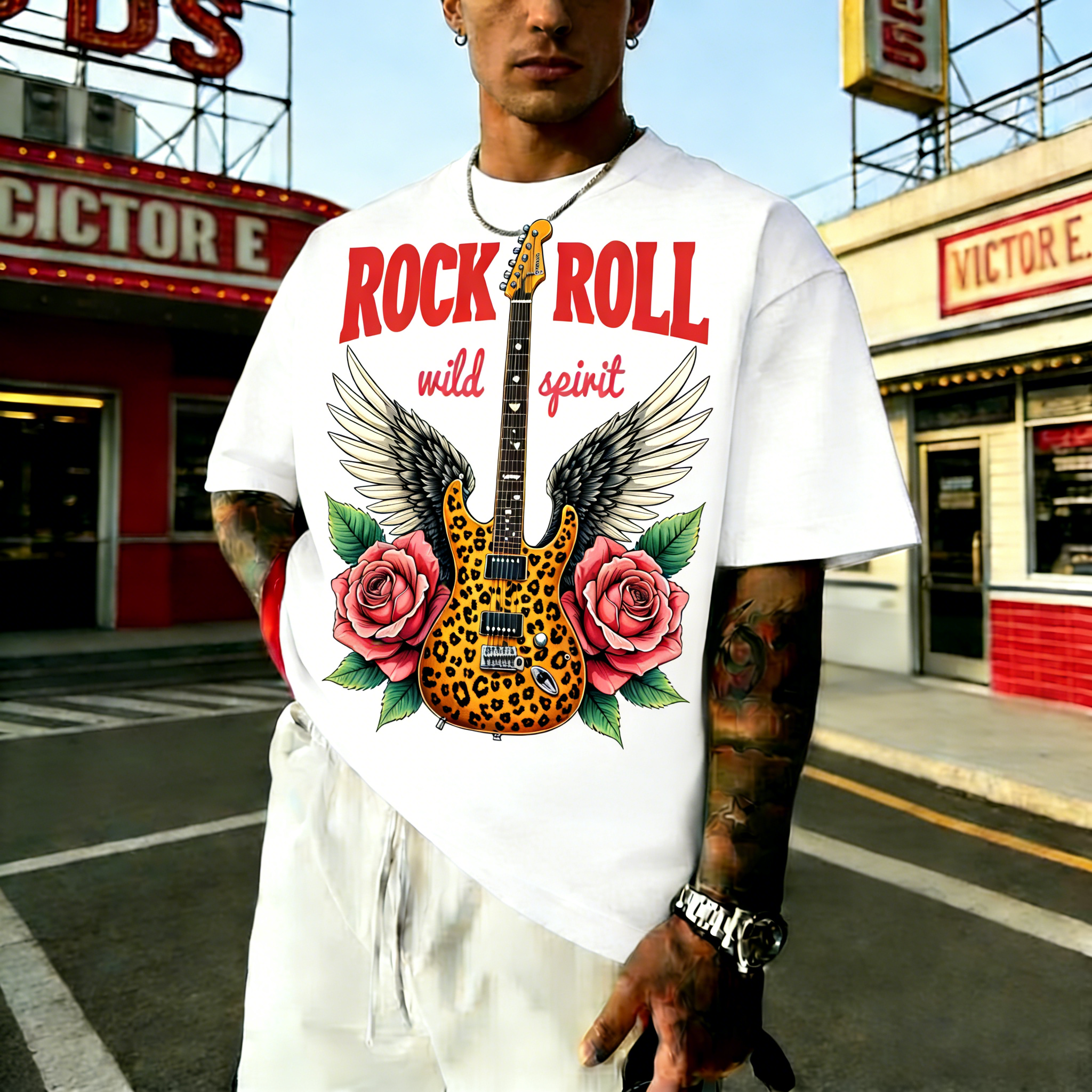 Men's Fashion Casual Crew Neck T-Shirt