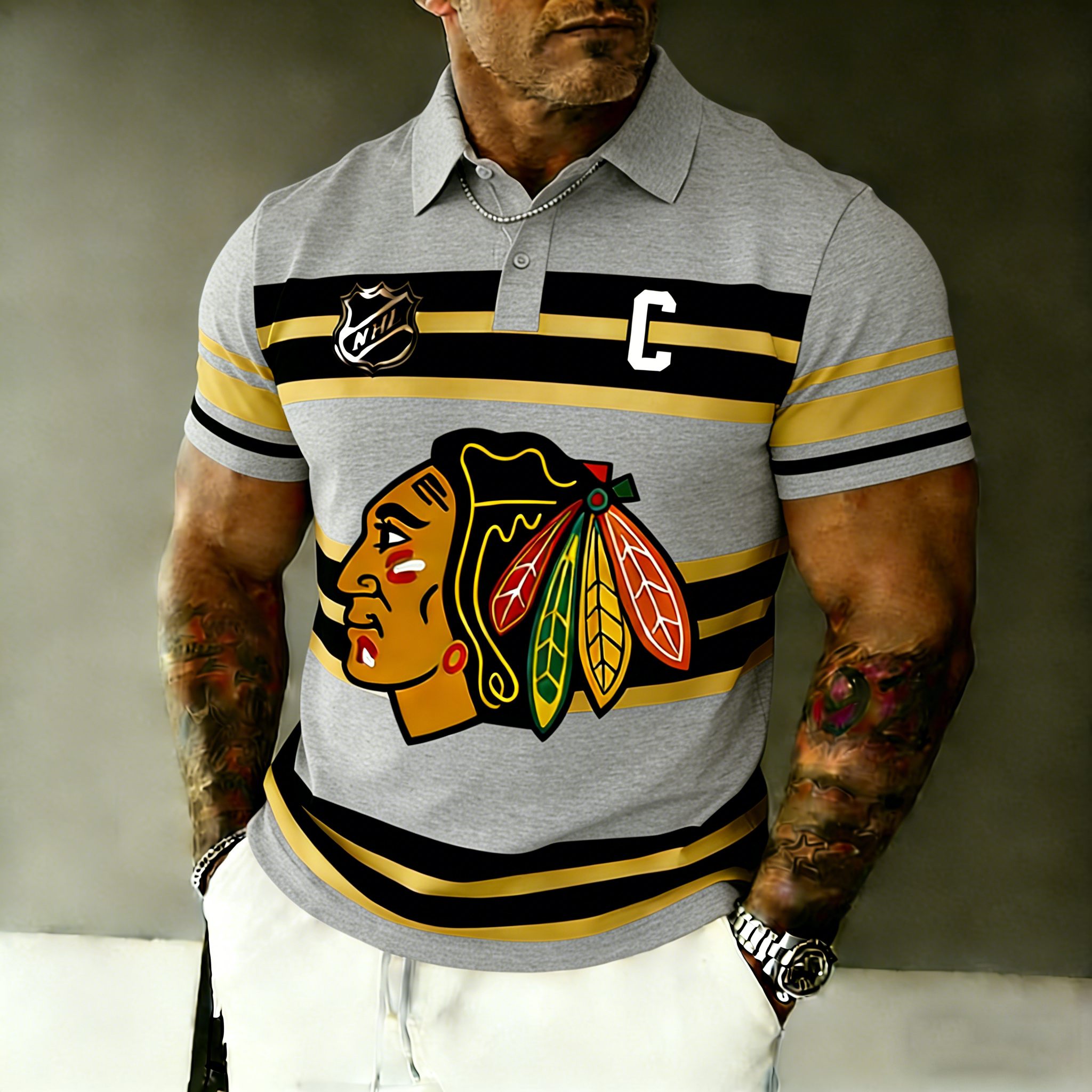 Colorado Avalanche   Captain Polo Shirt