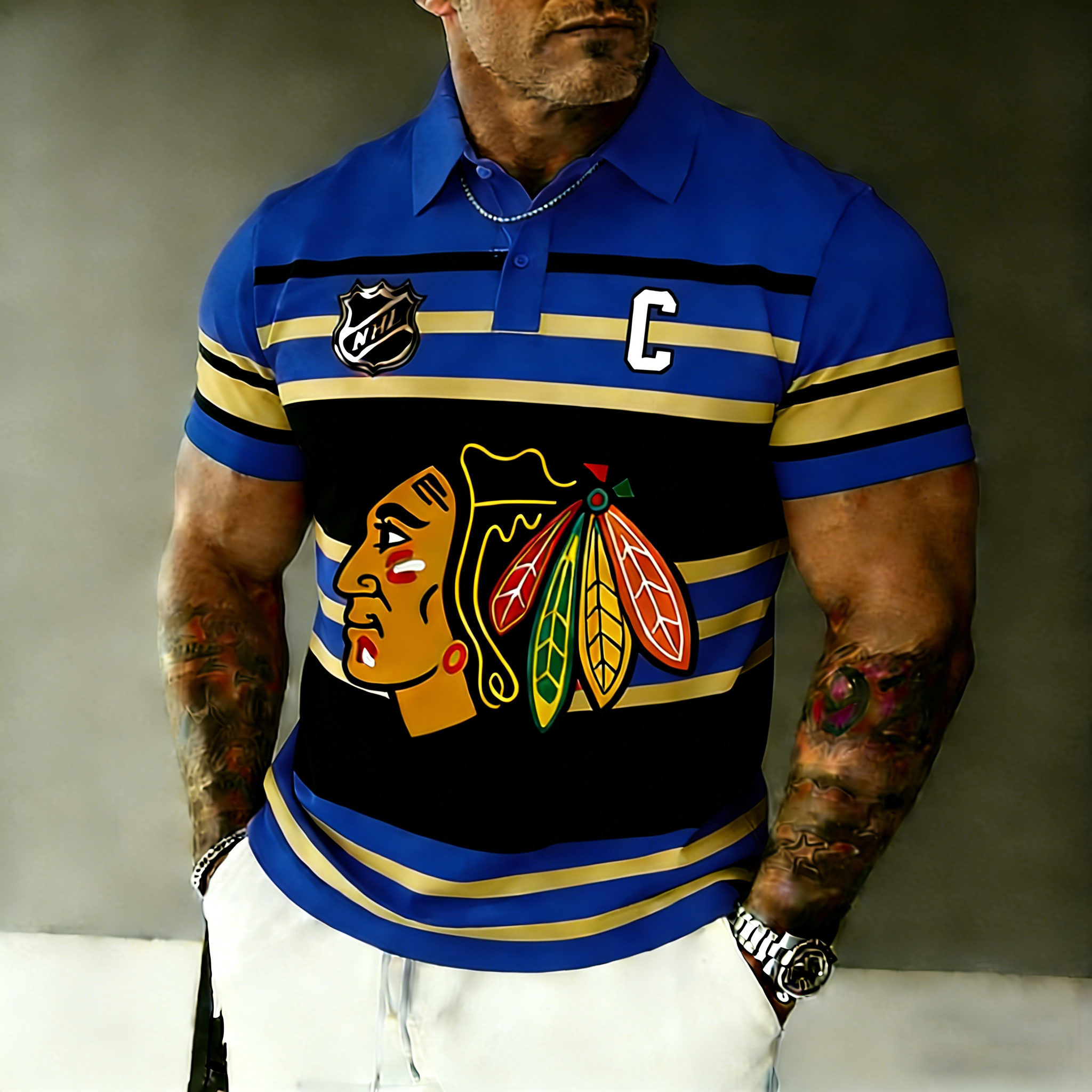 Colorado Avalanche   Captain Polo Shirt