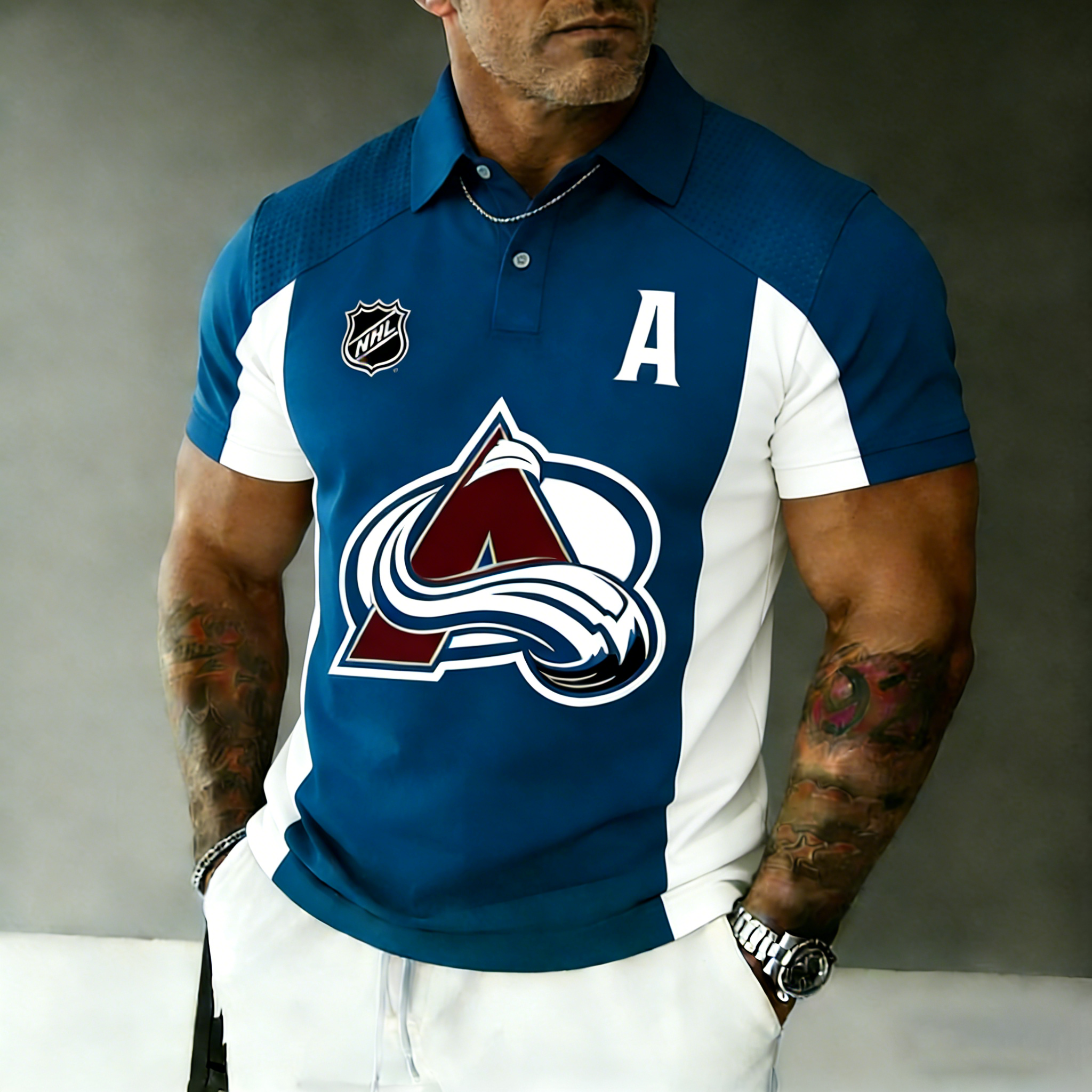 Colorado Avalanche Captain Polo Shirt