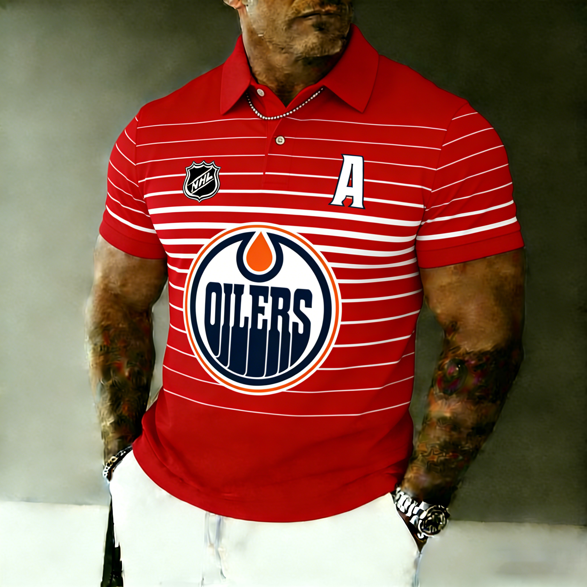 Edmonton Oilers Captain Polo Shirt