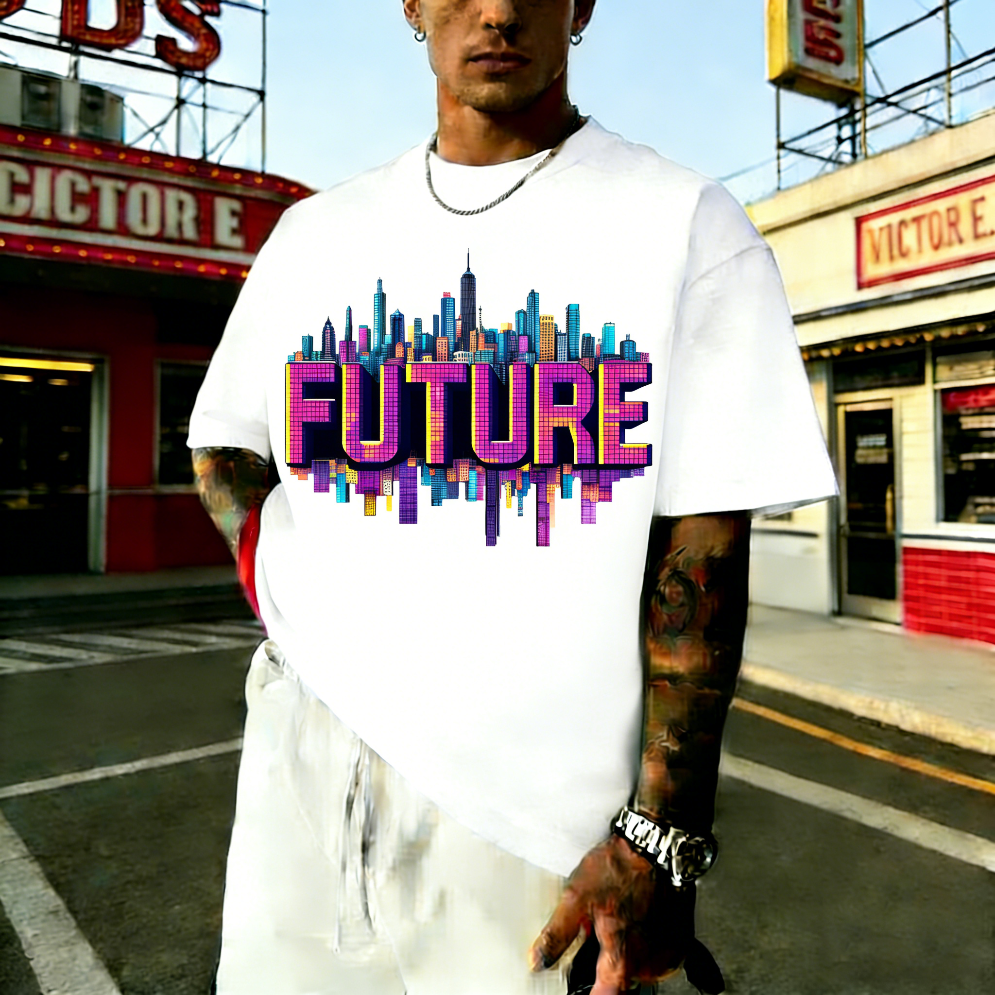 Men's Fashion Casual Crew Neck T-Shirt