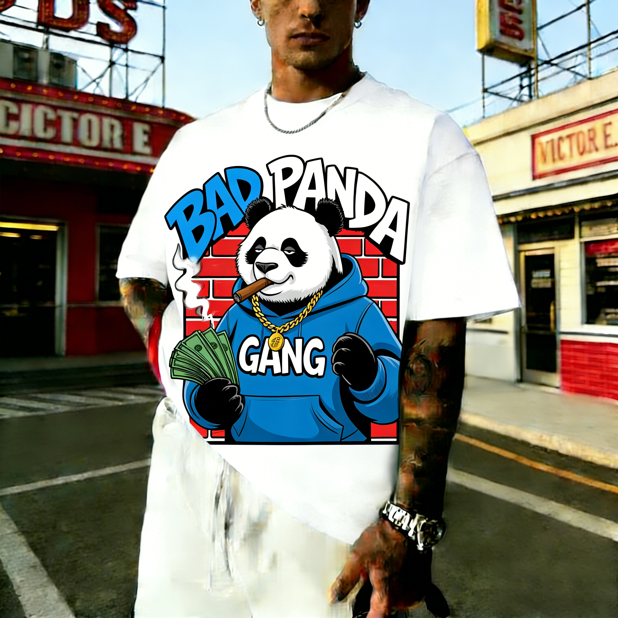 Men's Fashion Casual Crew Neck T-Shirt