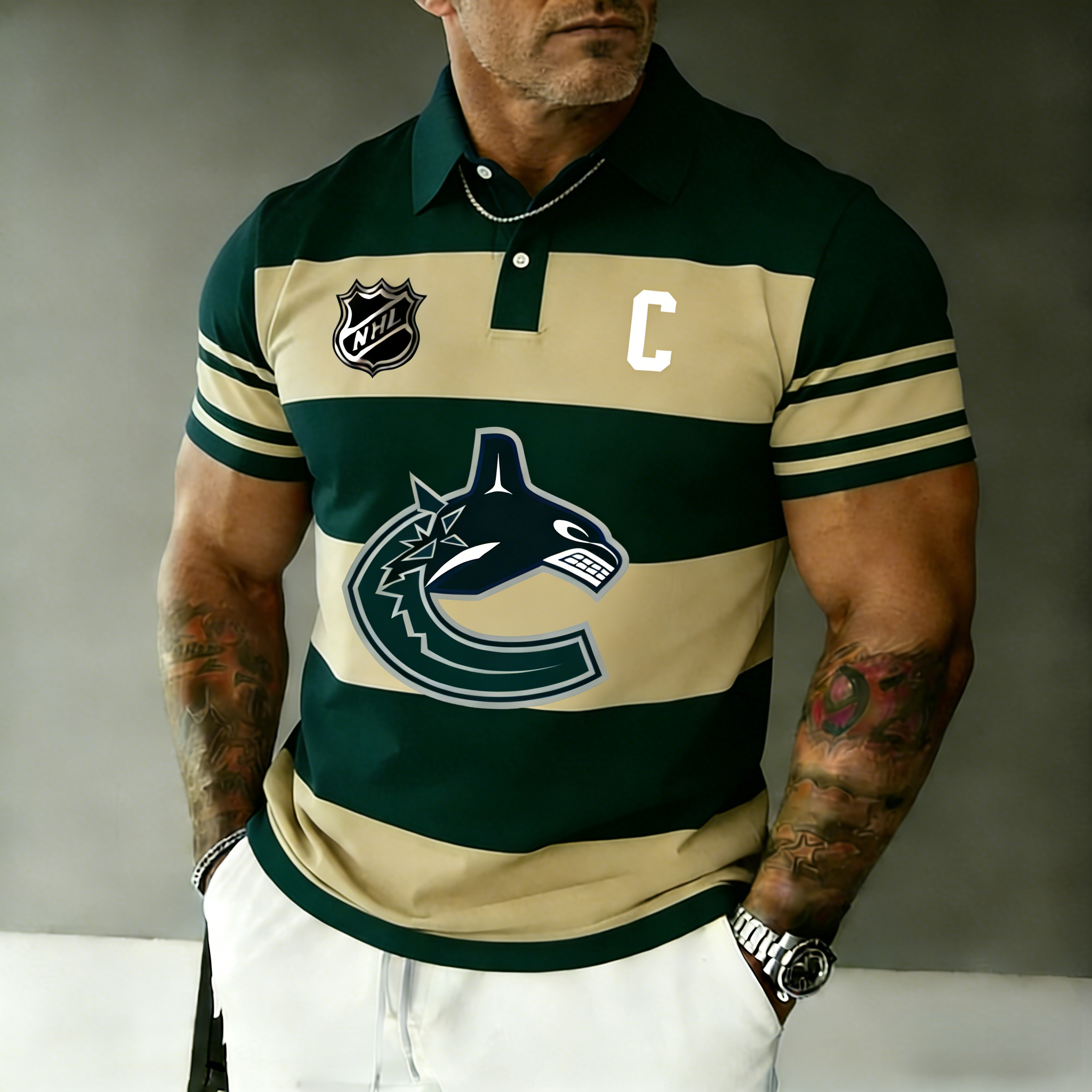 Vancouver Canucks captain's polo shirt