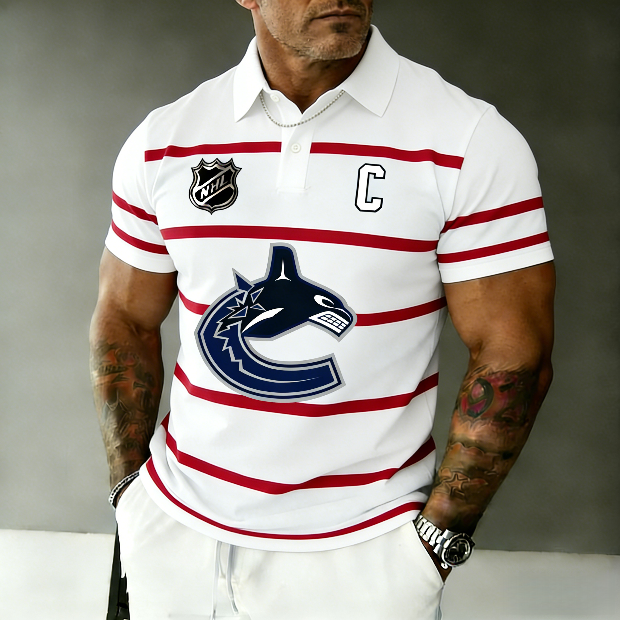 Vancouver Canucks captain's polo shirt