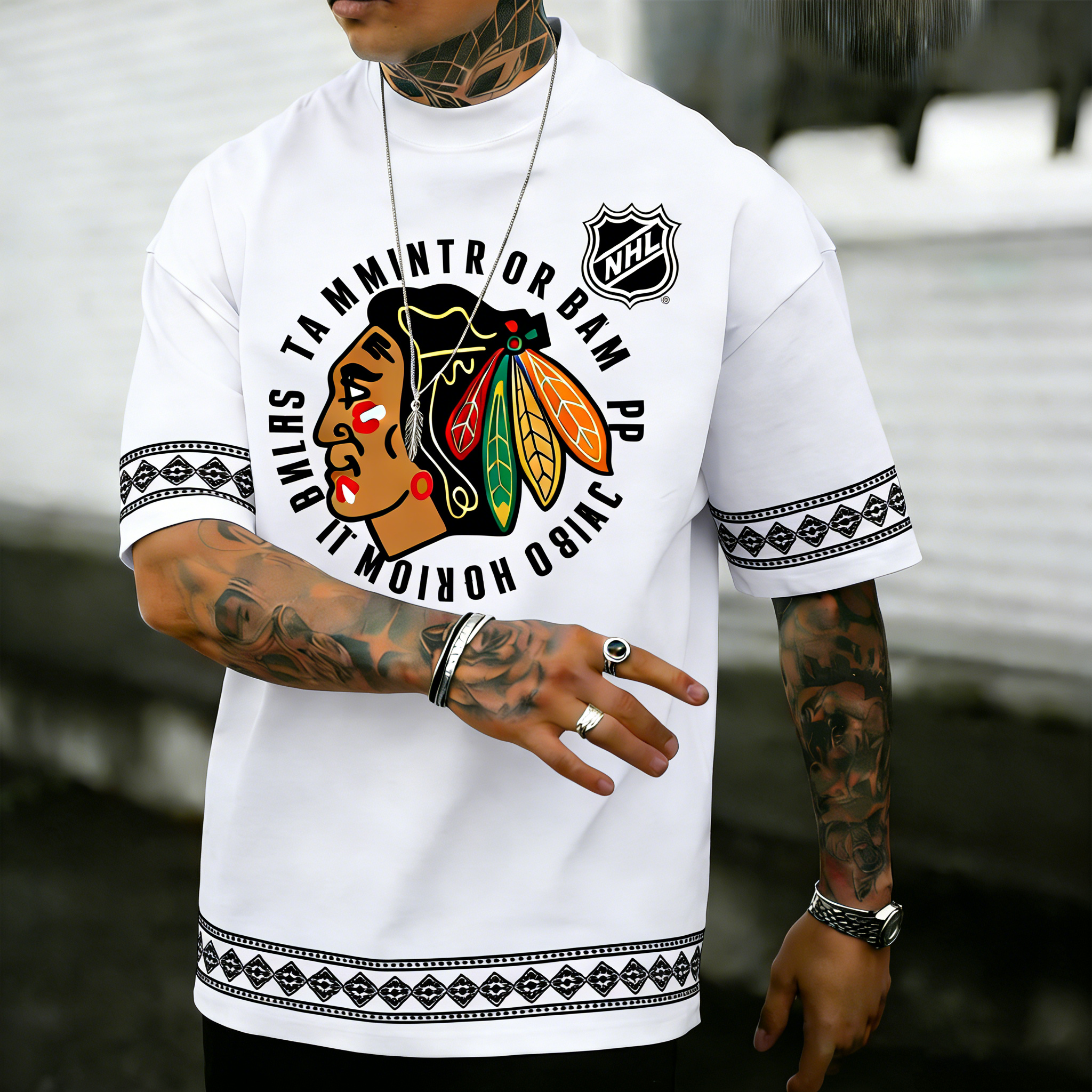 Unisex  "chicago blackhawks"  Inspired Trendy T-shirt