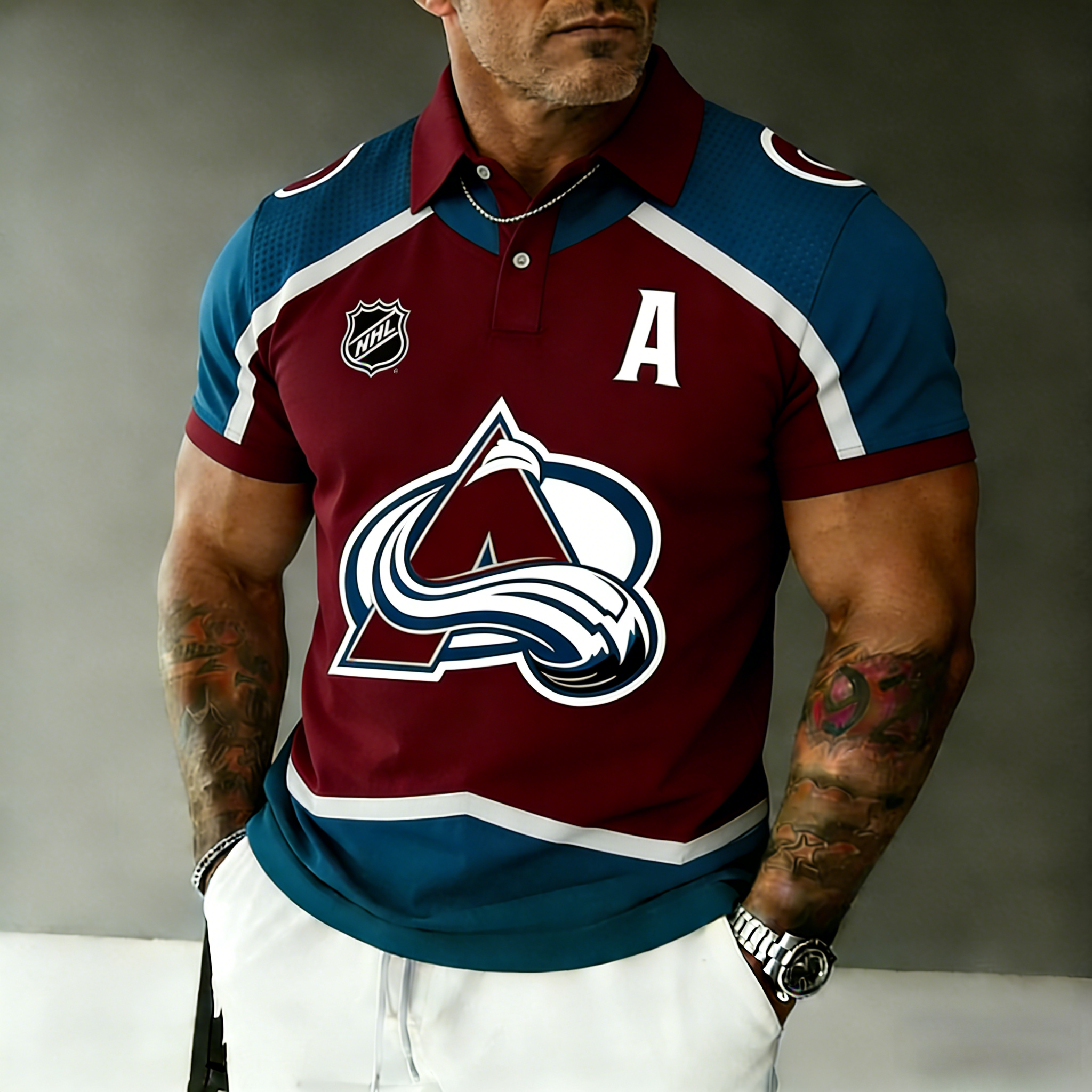 Colorado Avalanche Captain Polo Shirt