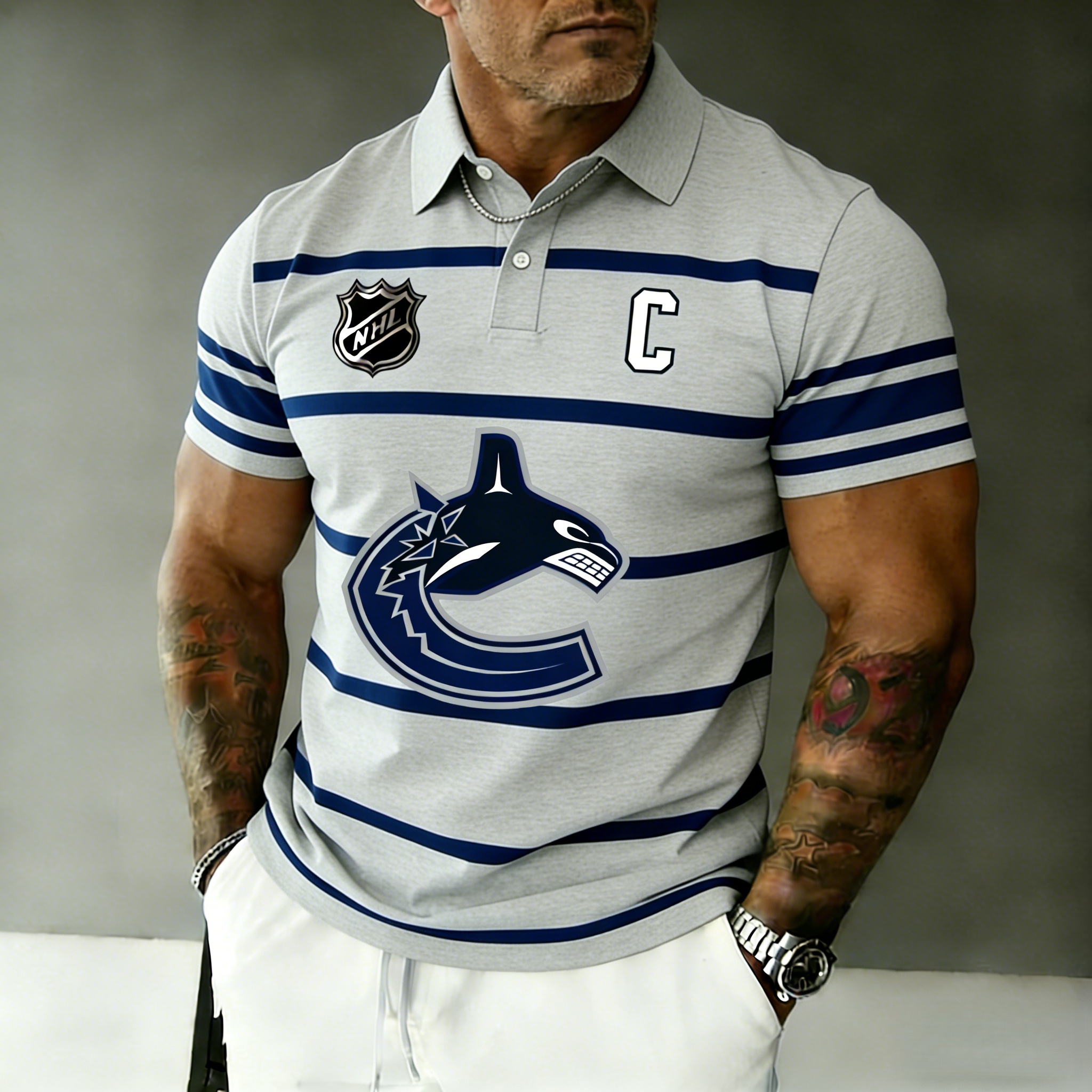 Vancouver Canucks captain's polo shirt