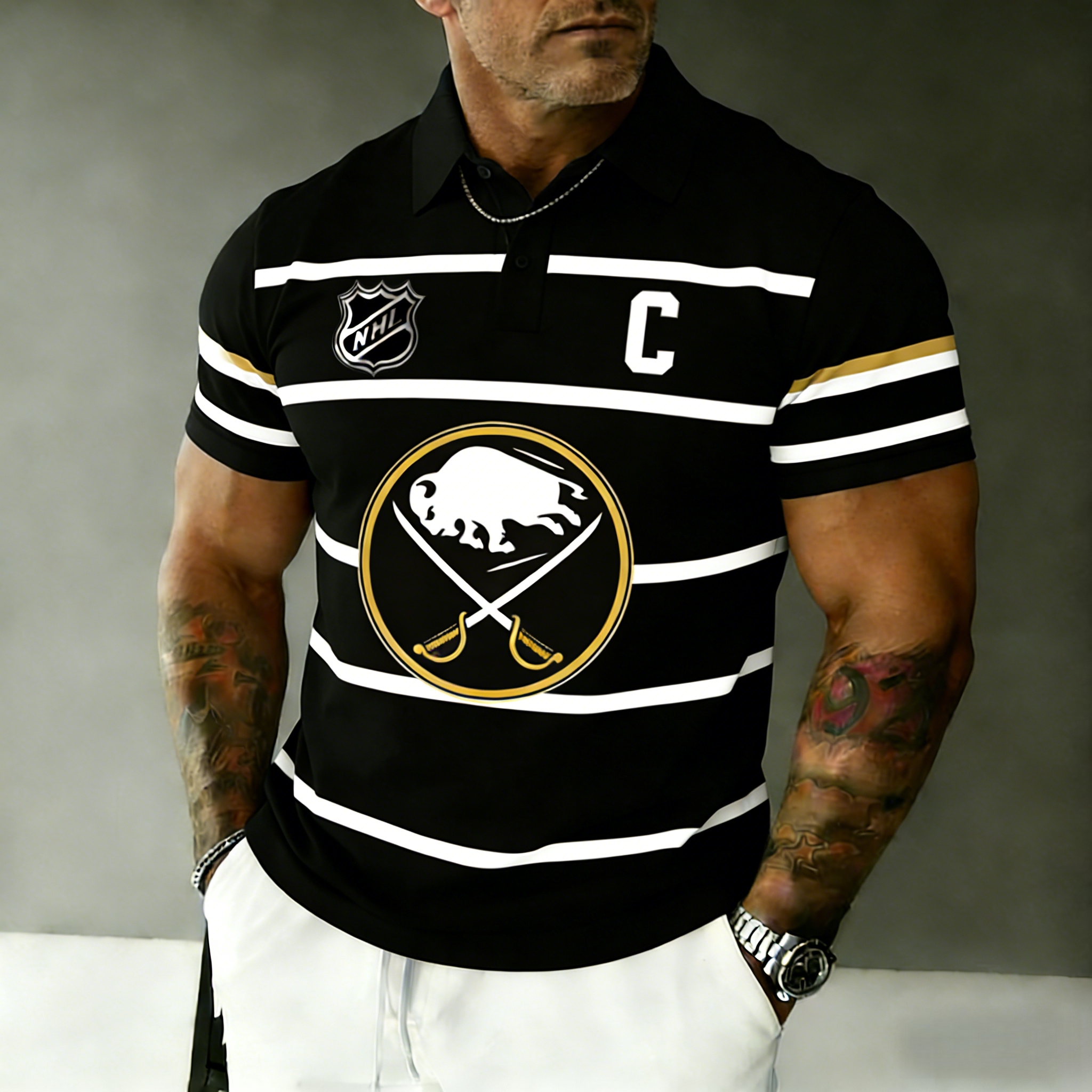 Buffalo Sabres captain's polo shirt