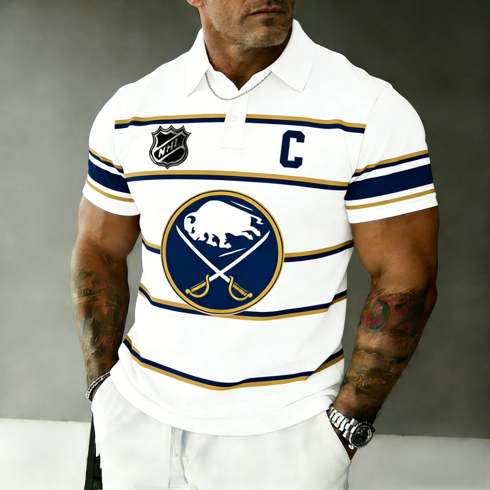 Buffalo Sabres captain's polo shirt