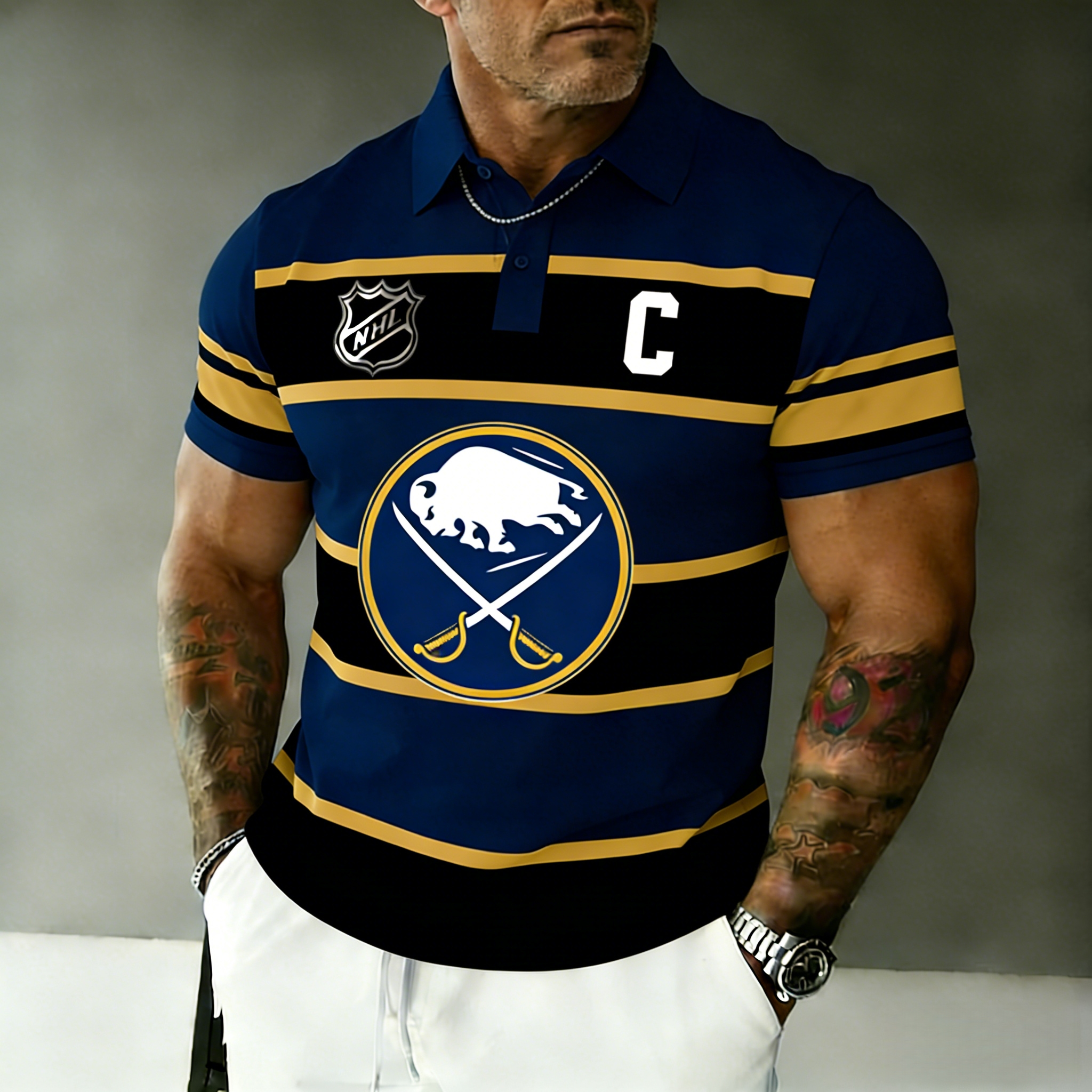Buffalo Sabres captain's polo shirt