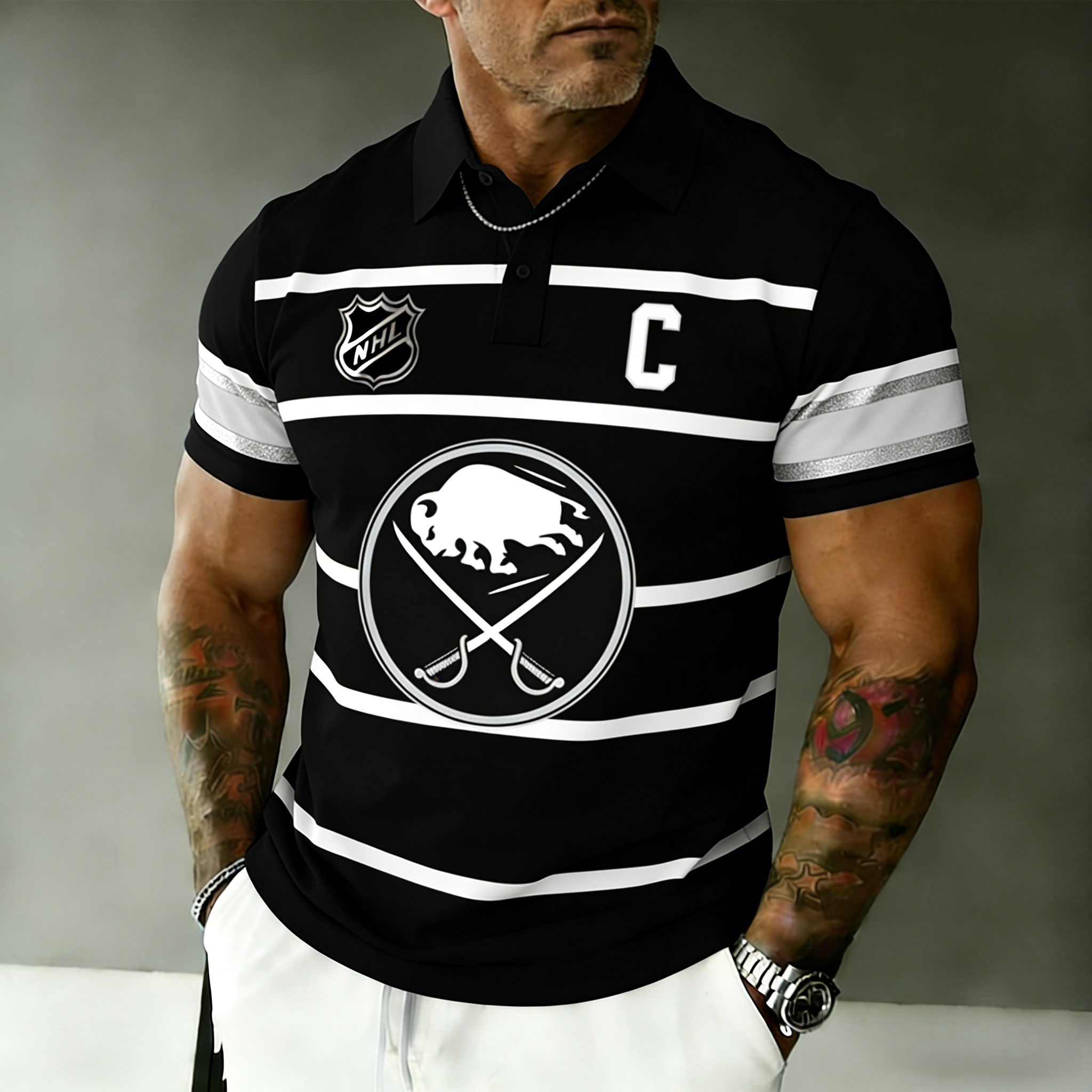 Buffalo Sabres captain's polo shirt