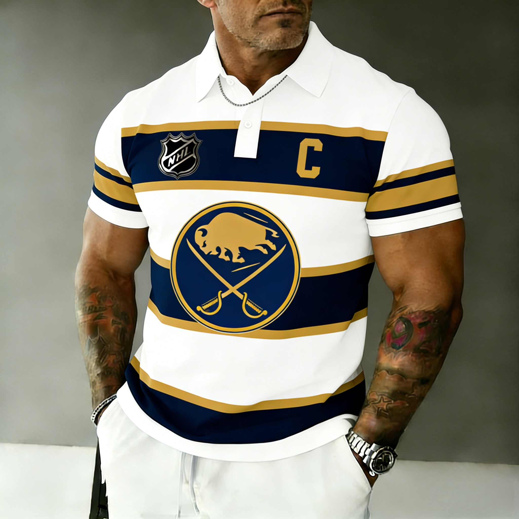 Buffalo Sabres captain's polo shirt