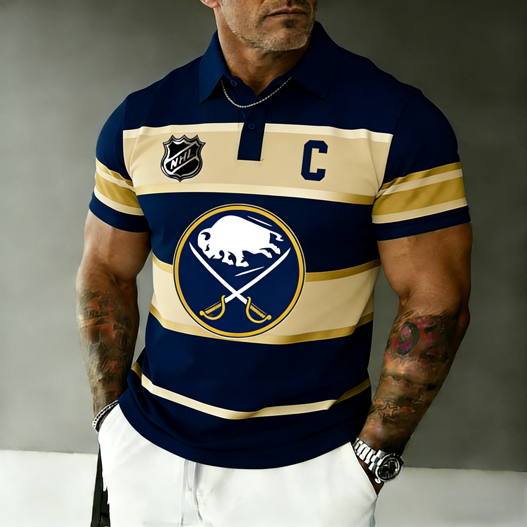 Buffalo Sabres captain's polo shirt