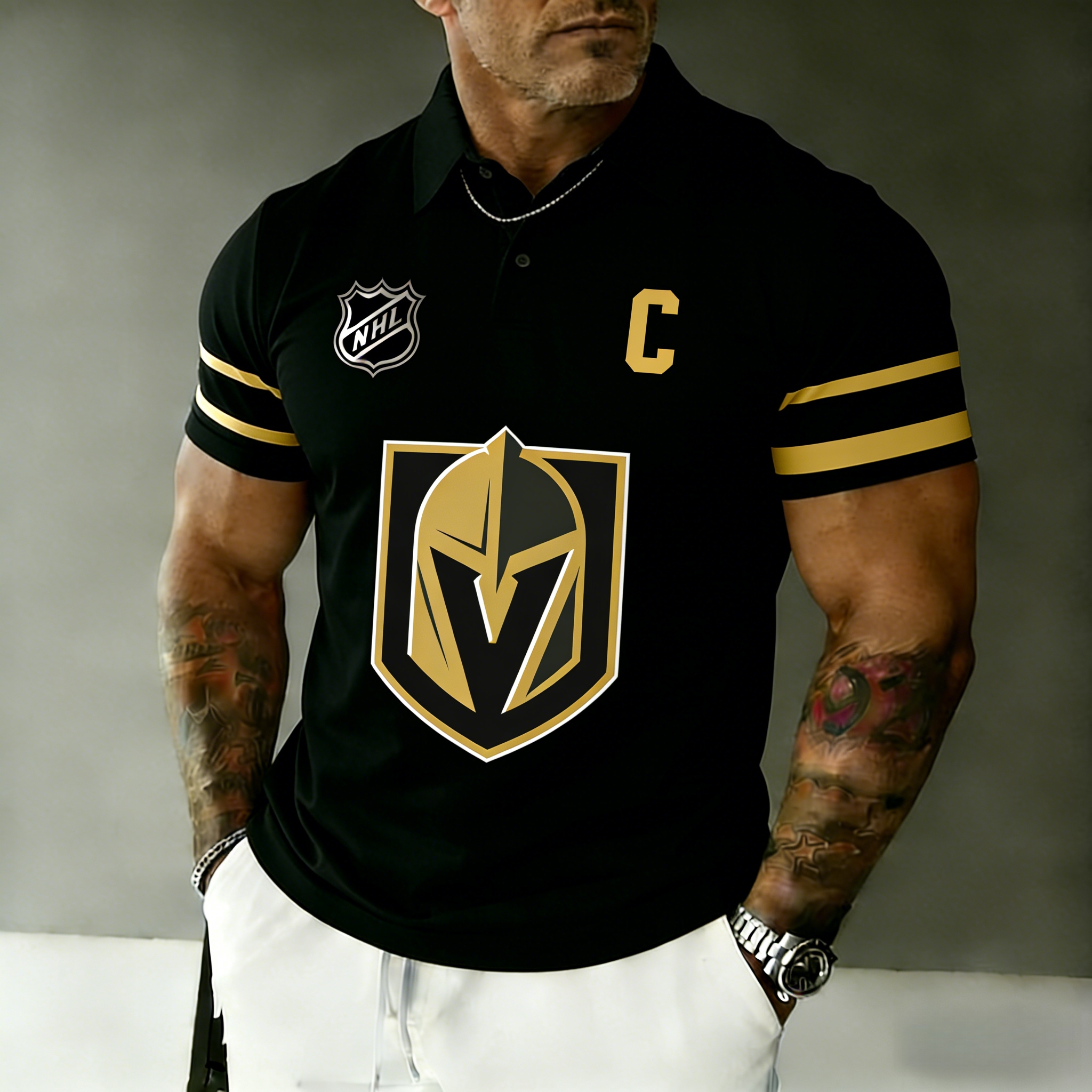 Vegas Golden Knights captain's polo shirt