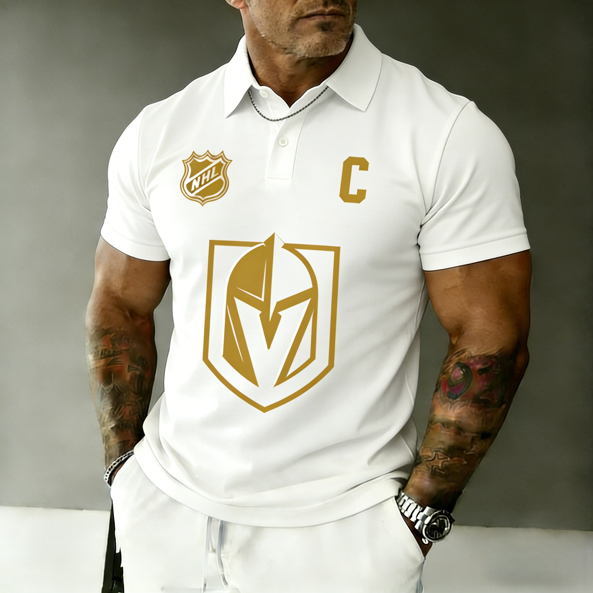 Vegas Golden Knights captain's polo shirt
