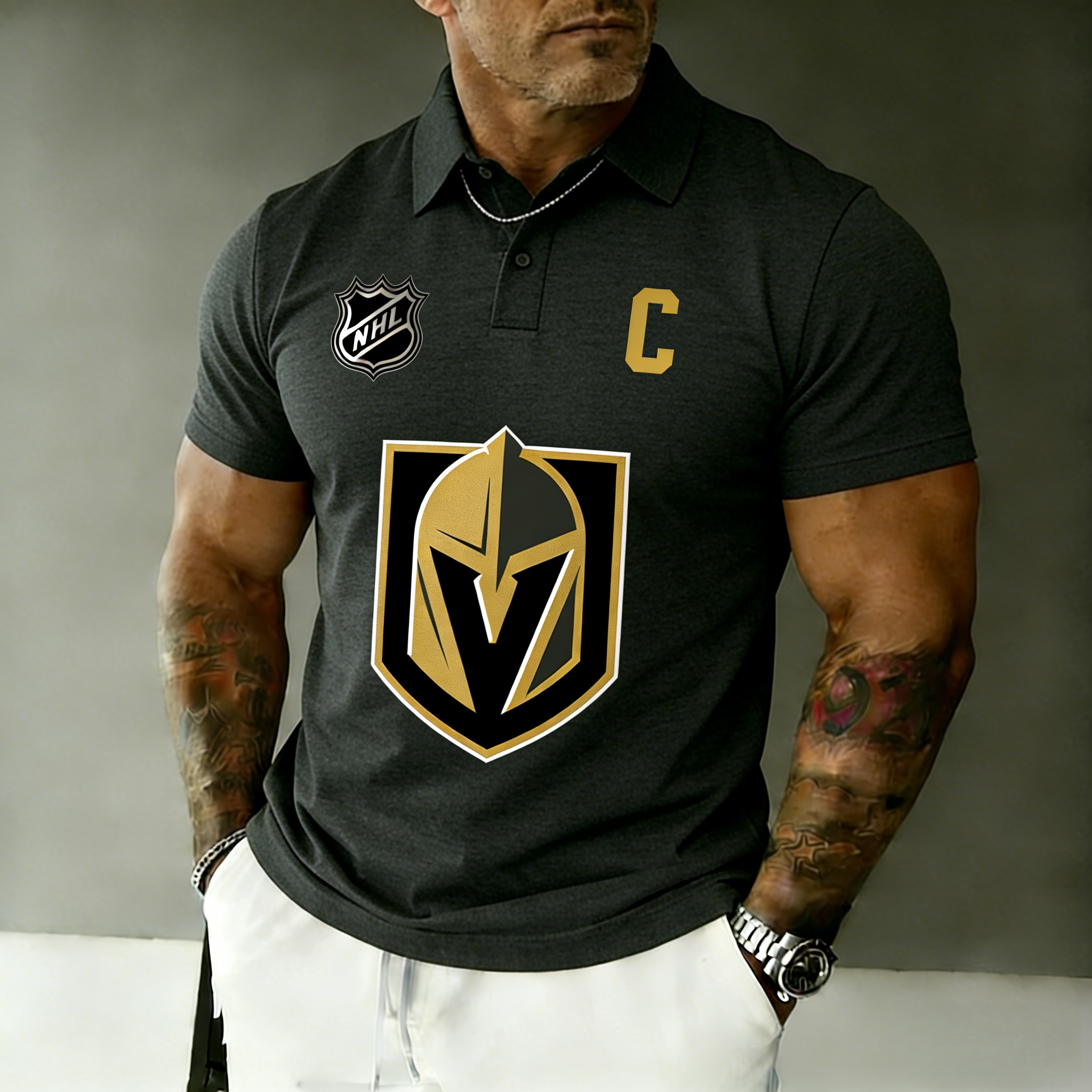 Vegas Golden Knights captain's polo shirt