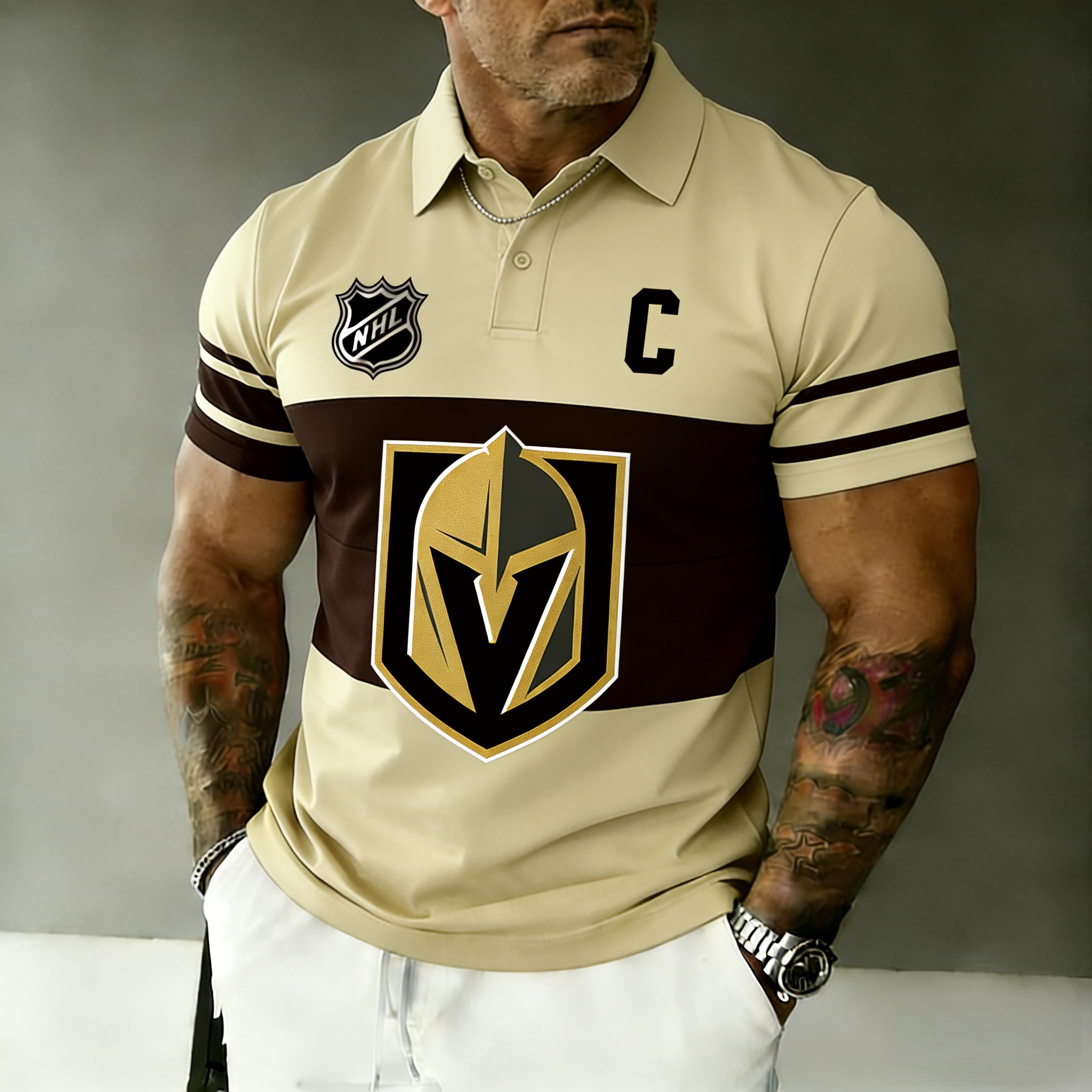 Vegas Golden Knights captain's polo shirt