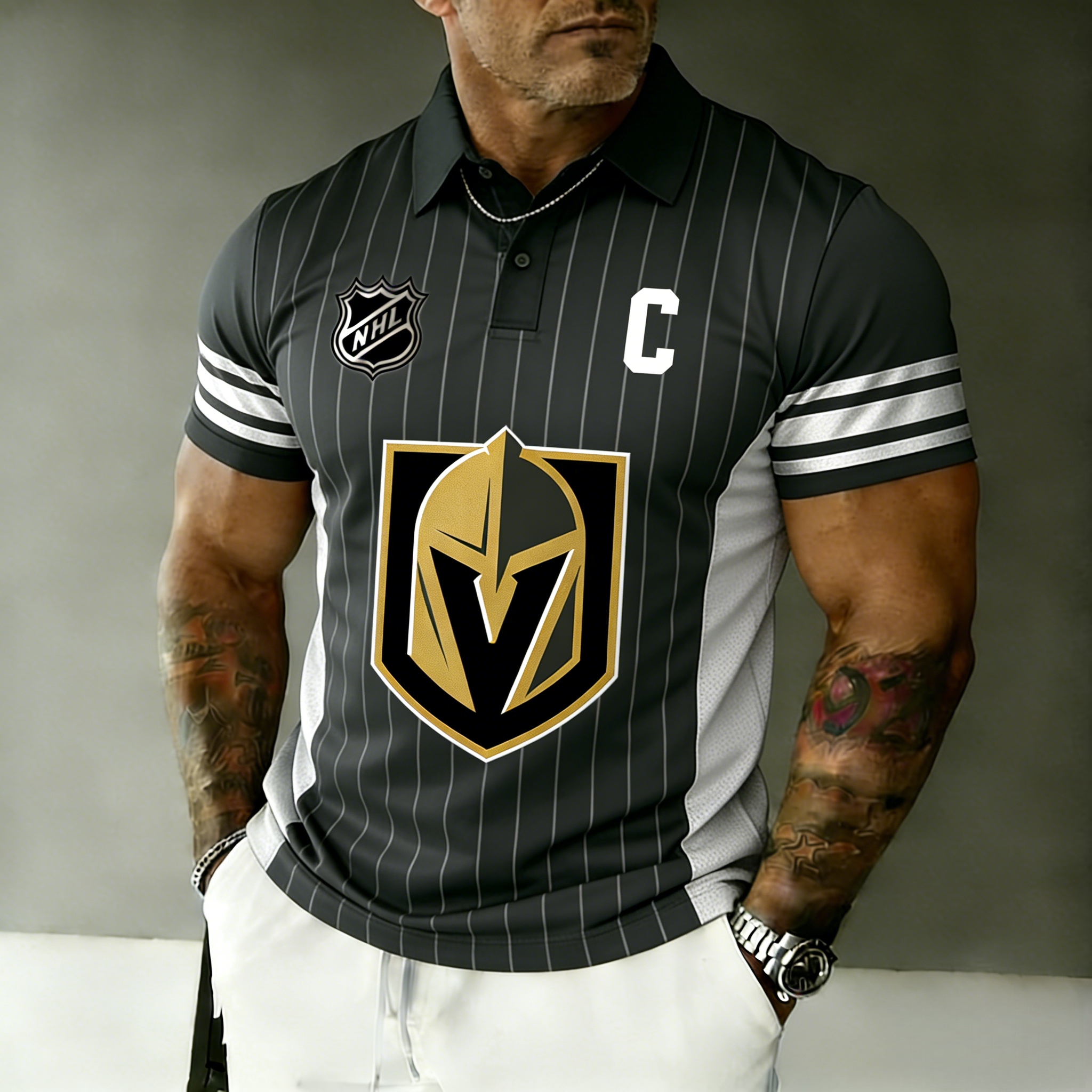Vegas Golden Knights captain's polo shirt